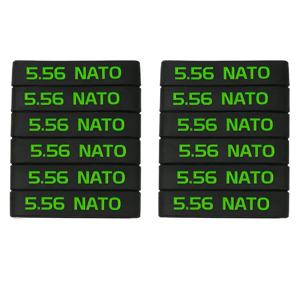 6/12 Pack Magazine Marking Band for 5.56 Nato 300 Blackout Magazine Marking Rubber Band Muti-Colors US Fast Shipping