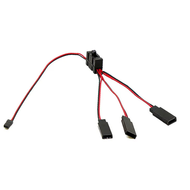3 Way Wire LED Light On/off Switch Y Cable for 1/10 SCX10 TRX-4 RC Crawler Car On-off Y Connector Adapter RC Car Accessory