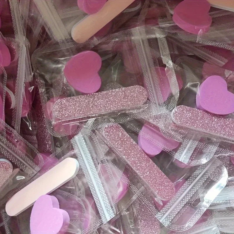 Pink Glitter Nail Care Kit, 12 Pieces