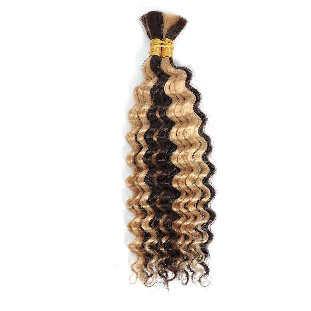 Deep Wave Human Braiding Hair for Boho Braids