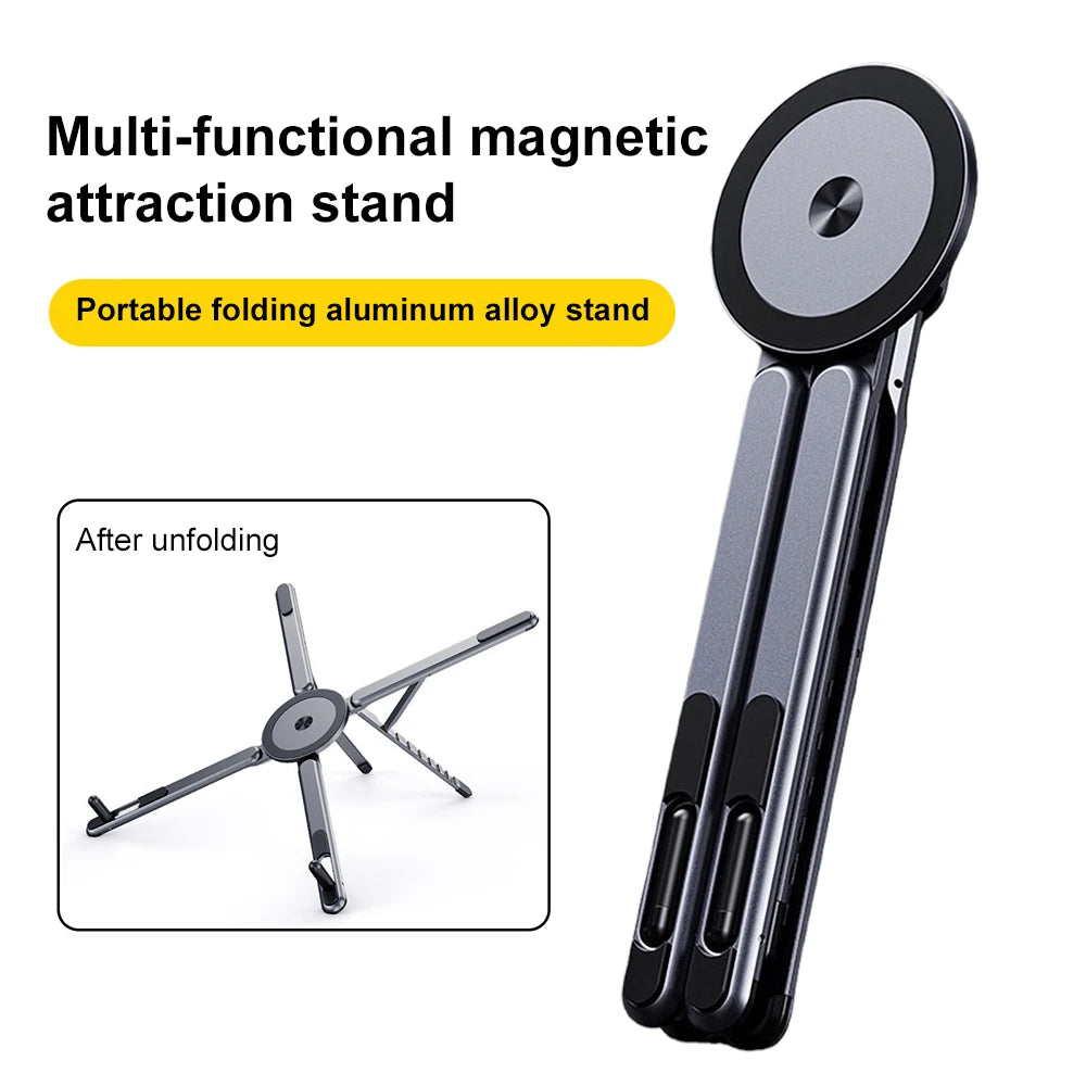 Magnetic Aluminum Laptop & Phone Stand