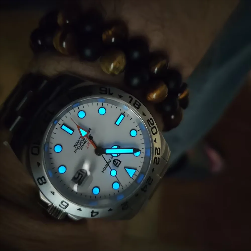 PAGANI DESIGN 42mm Automatic GMT Men's Watch