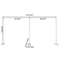 10X20FT Heavy Duty Wedding Backdrop Stand 6M*3M Square Metal Arch Frame Kit for Stage, Photography, Party, Curtain Support