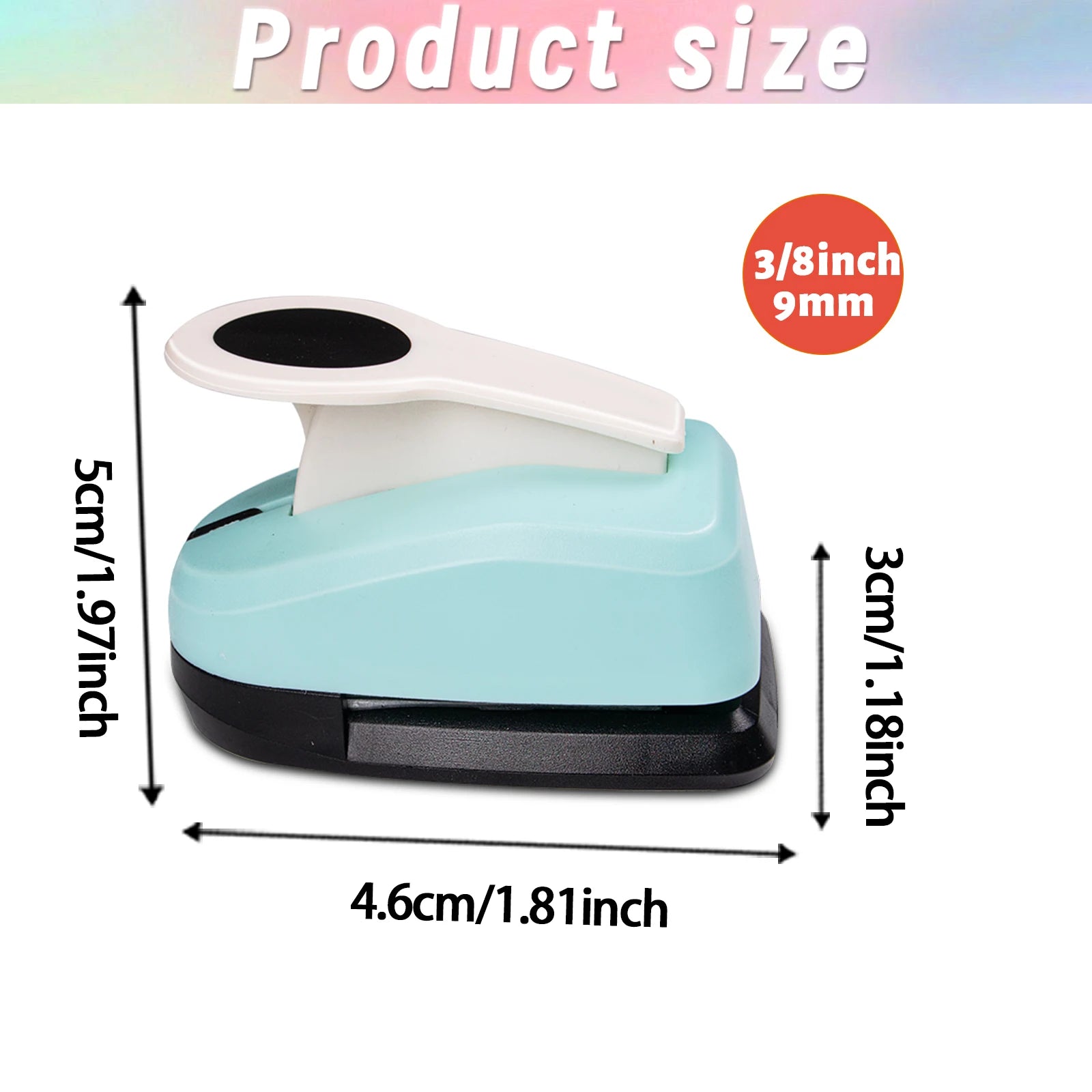 Circle Paper Hole Puncher Cutter Tool Set  2 1 inch 50mm 38mm 35mm 28mm 25mm 18mm 16mm 9mm for Paper Crafts Cardmaking Scrapbook