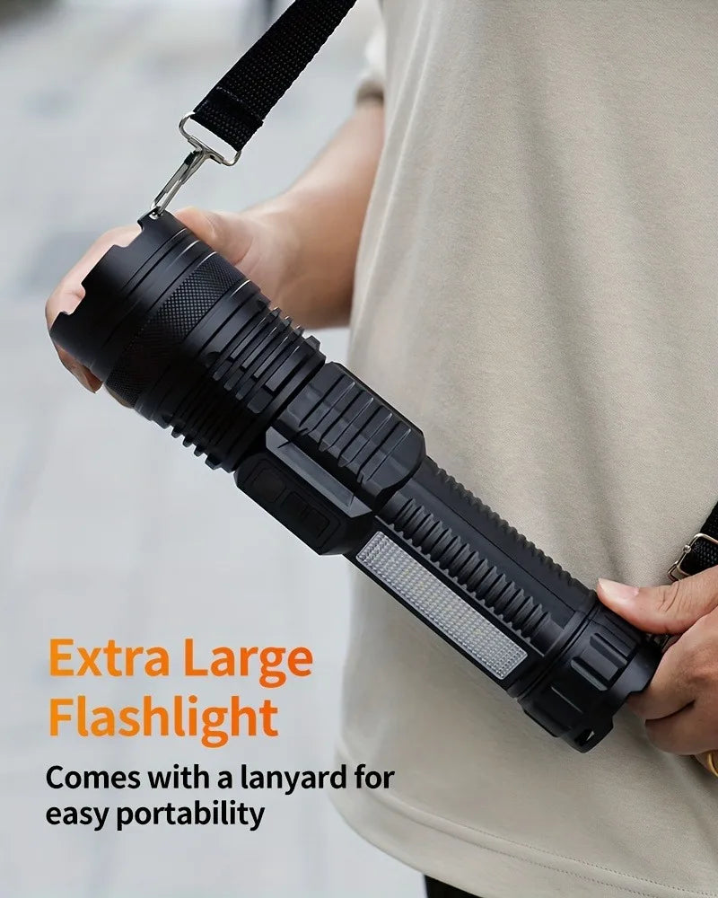Rechargeable Long-Beam LED Flashlight