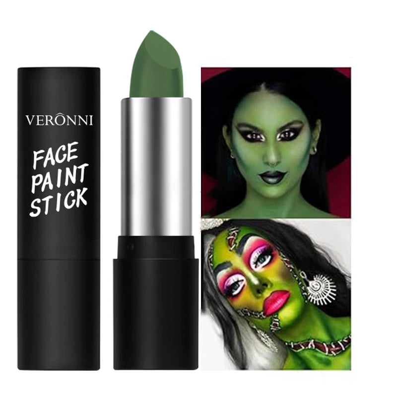 6 Colors Face Body Paint Stick Cream Eyeblack Tube Black Body Painting Blendable Sticks For Halloween Cosplay Joker Paint Makeup