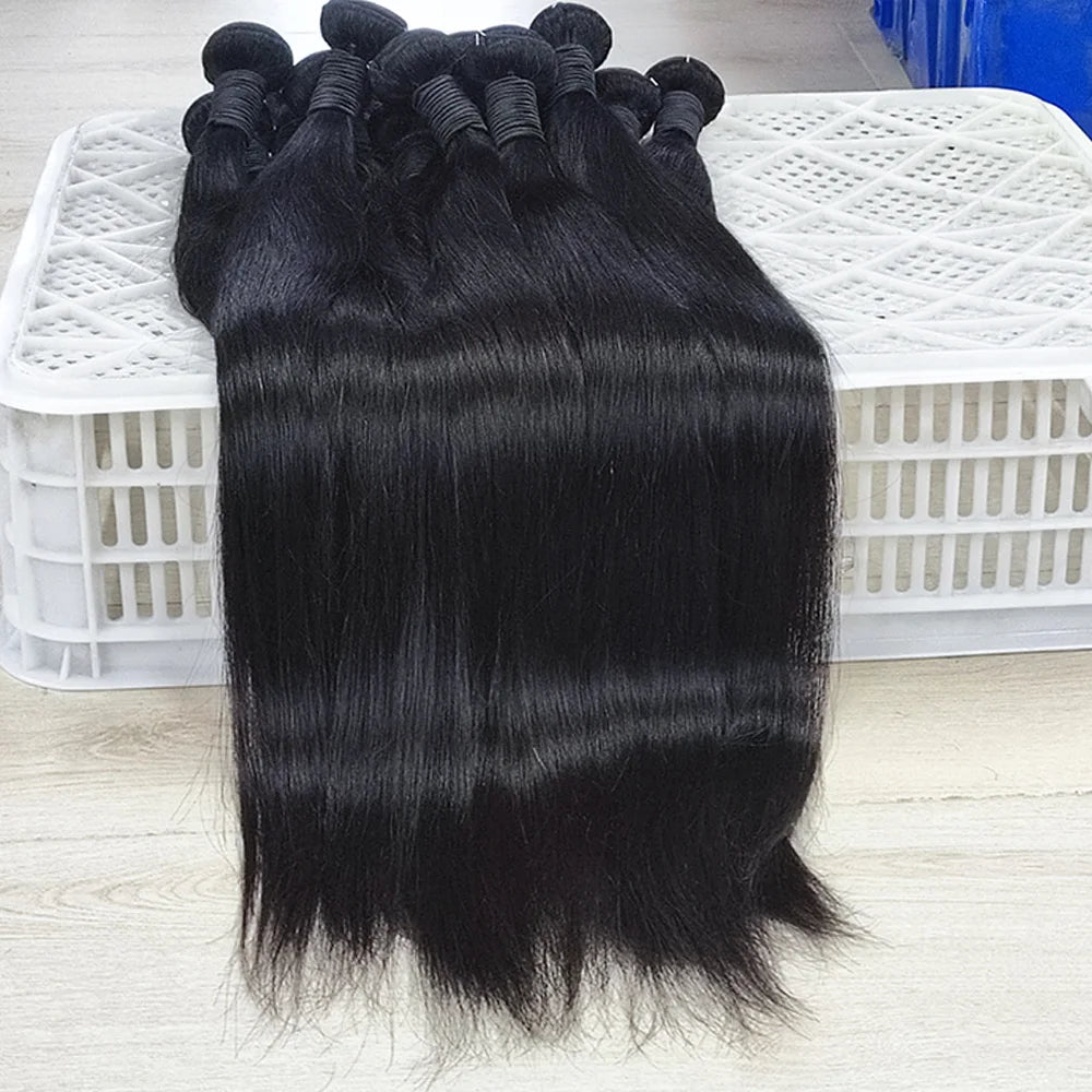Straight Human Hair Bundles, 3 Pack