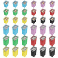 DaierTek 36Pcs Jcase Fuse Automotive Tall/Standard and Low Profile Jcase Box Shaped Fuses Assortment Kit 20A 30A 40A 50A 60A 80A