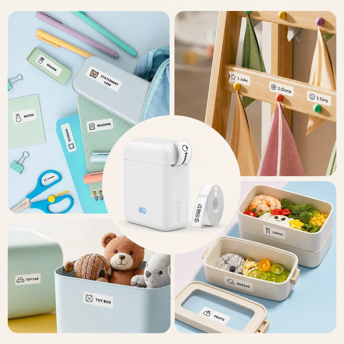 Mini Wireless Thermal Label Printer, Ink-Free