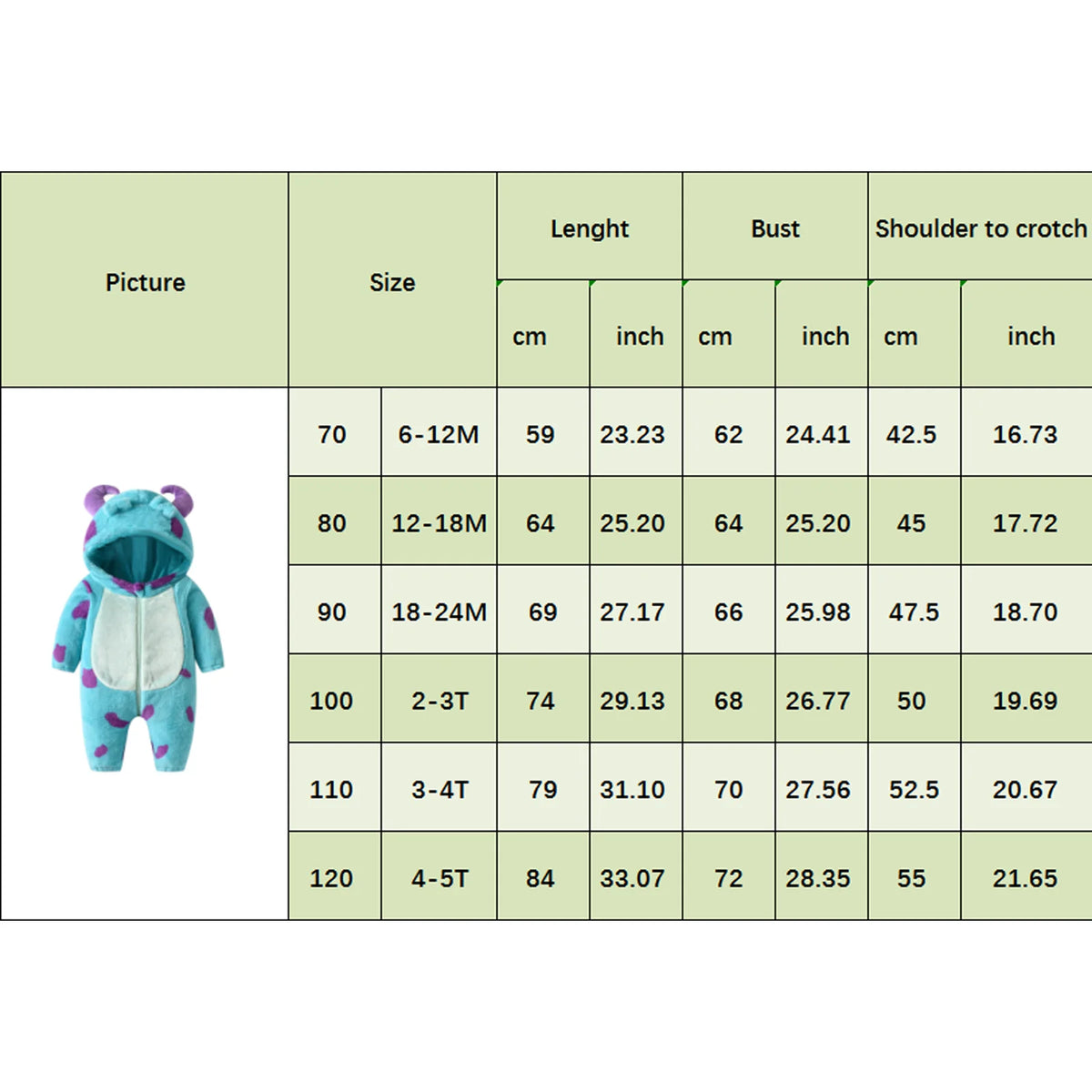 0-3Years Infant Baby Boy Girl Fleece Jumpsuit Horn Hooded Warm Thicken Winter Rompers Outwear Snowsuit