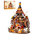Rolife DIY Miniature House Kit Haunted Candy House Wooden Dollhouse Model Building Kit with LED Light for Home Decor Holiday Gift for Adults Friends