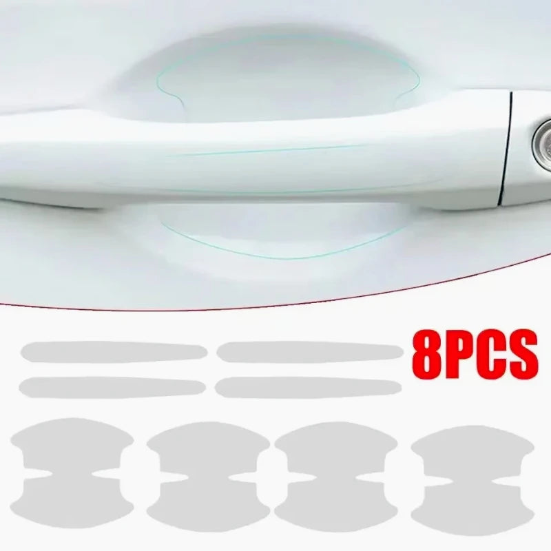 Clear Car Door Handle Protector Stickers, 8 Pack