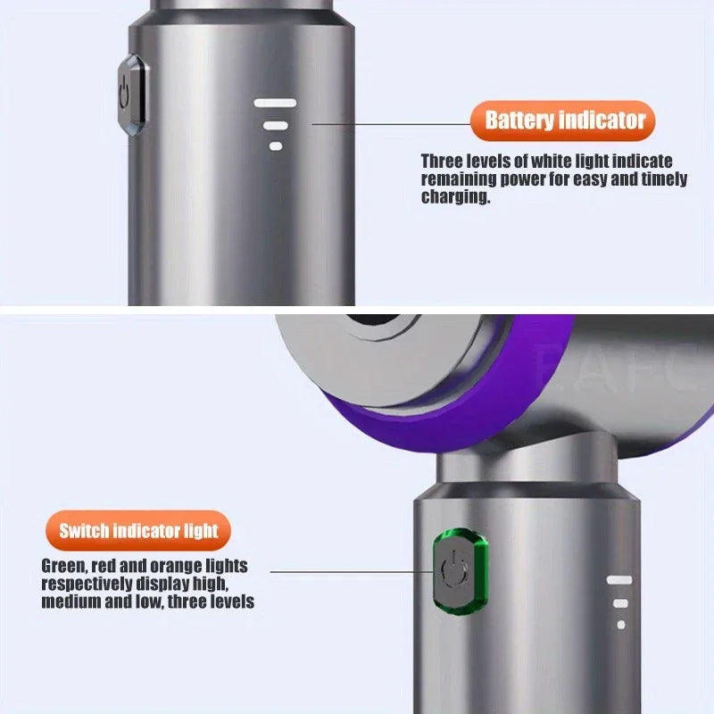 Brushless Cordless Handheld Vacuum 30000Pa, 4-in-1 Car and Home Vacuum for Pet Hair