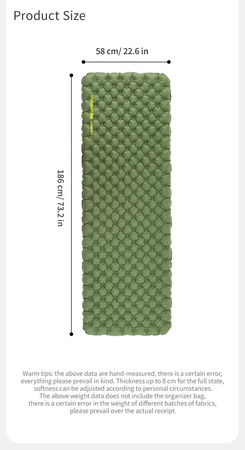 Naturehike Ultralight Insulated Sleeping Pad, R4.6