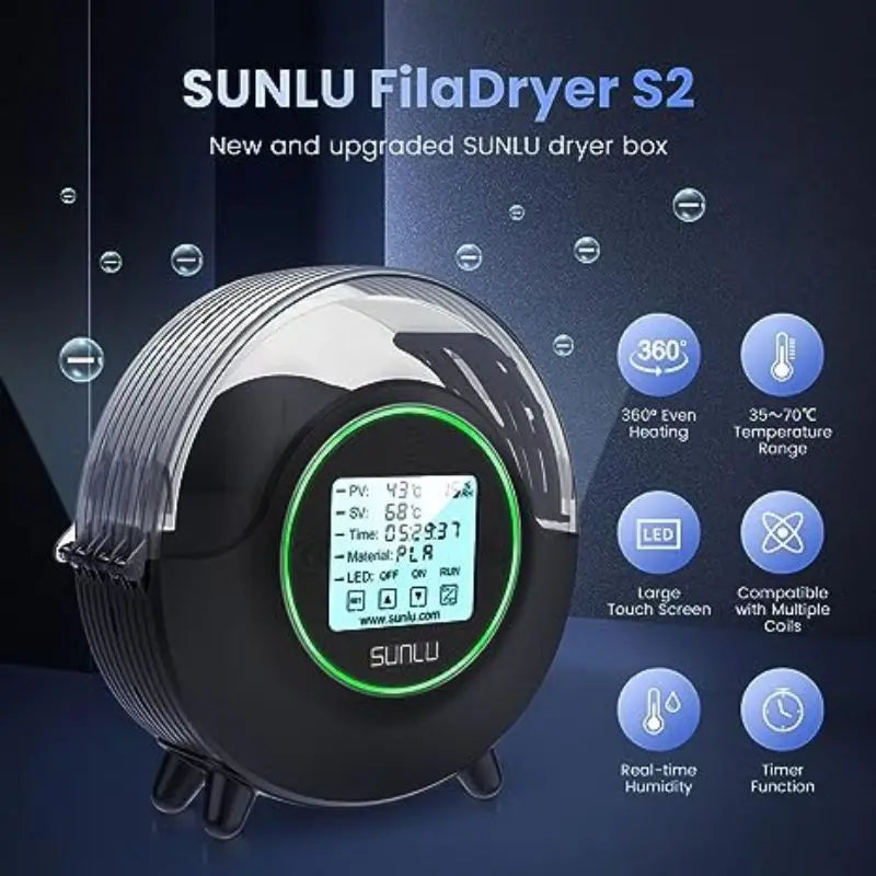 3D Filament Dryer S2 FilaDryer Dry Box S2 Drying Filaments Storage Box Keeping Filament Dry Holder Free 3D Printer Mate