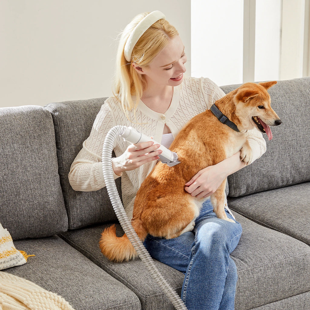 JHK 2.5L Pet Grooming Vacuum Kit with 5 Tools and Low-Noise Dog Clipper