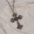 Cross Heart Pendant Necklace