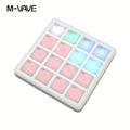 M-VAVE 16-Pad RGB Backlit MIDI Controller, Portable Music Production Pad