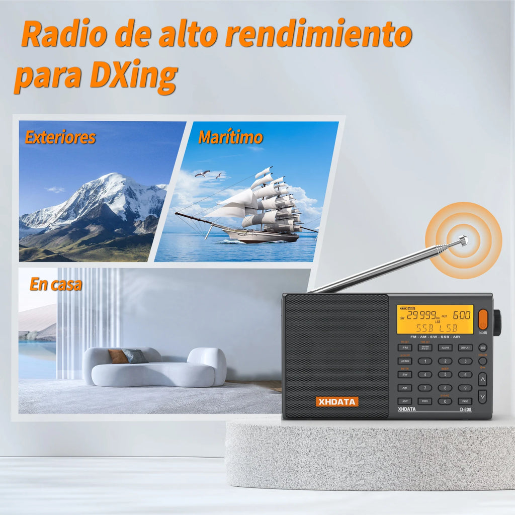 XHDATA D808 Portable Multiband Radio