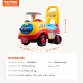 SucceBuy Toddler Ride On Push Car Sit to Stand Kids Ride On Toy Car W/ Music Steering Wheel   Seat Storage for Toddlers Ages 1-3