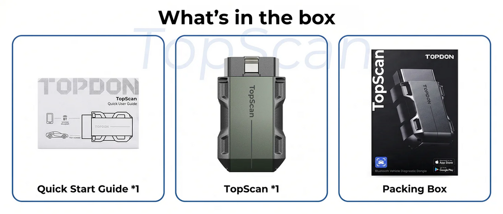 TOPDON TopScan Lite Scanner Smart Diagnostic Tool DTC Repair Guide Bluetooth OBD2 Code Reader Code Reader Full System