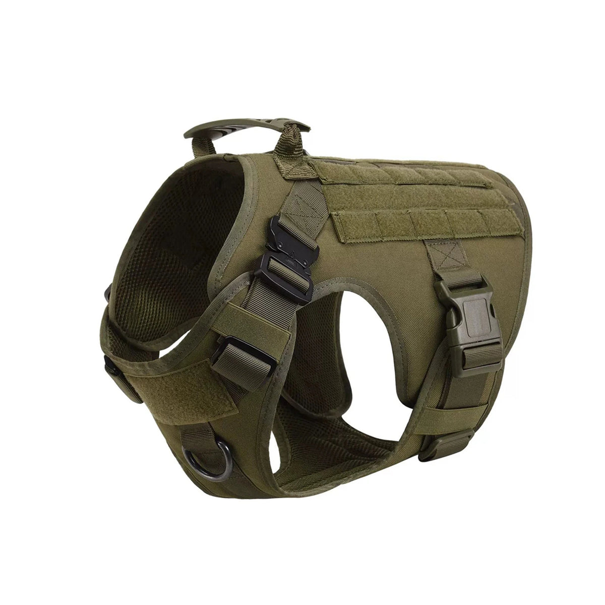 Tactical Dog Harness with MOLLE Pouches, No-Pull Training Vest for Medium and Large Dogs