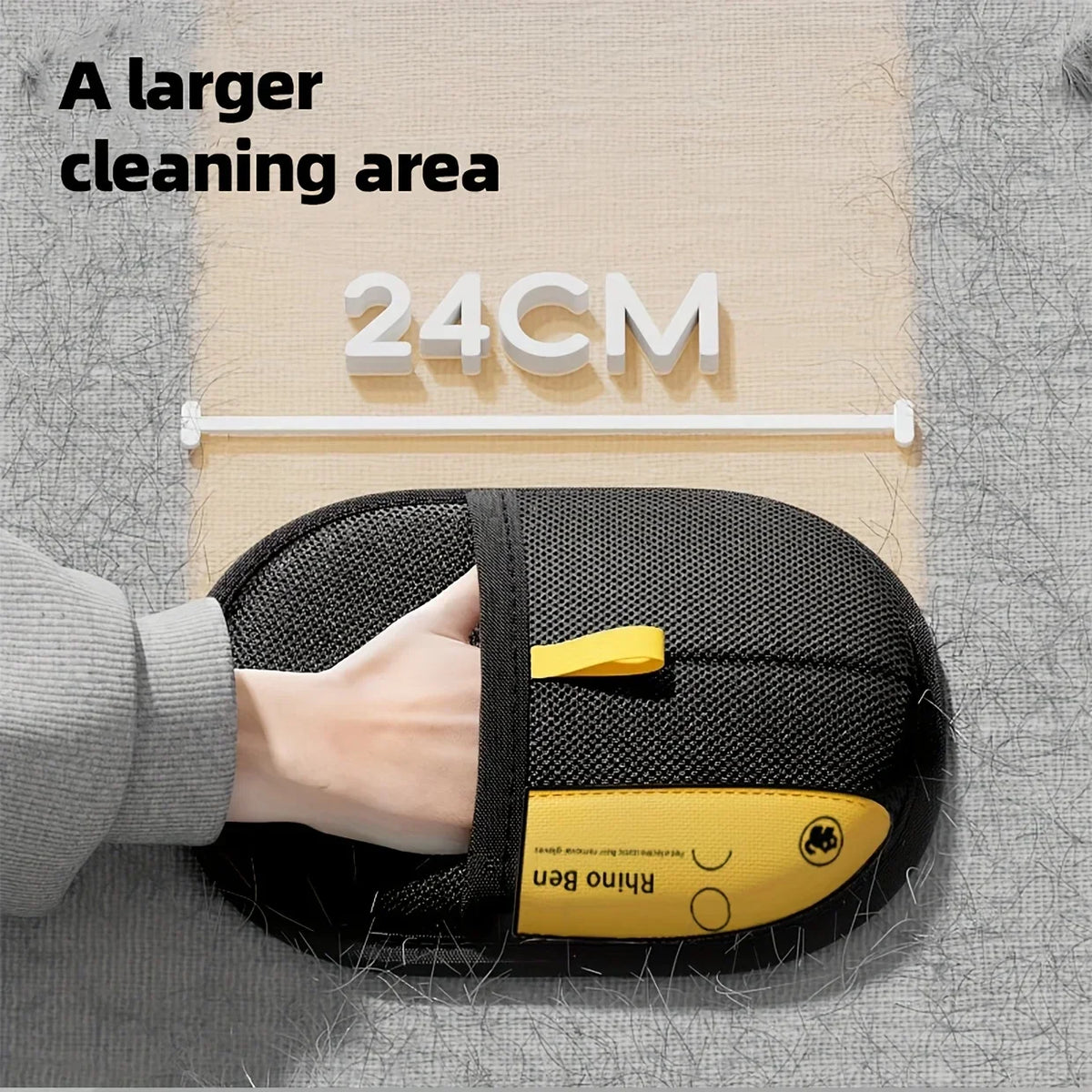 Pet Hair Removal Tool Reusable Static Removal Gloves, Double-Sided Grooming Gloves for Pets, Removes Pet Fur Hair for Carpets