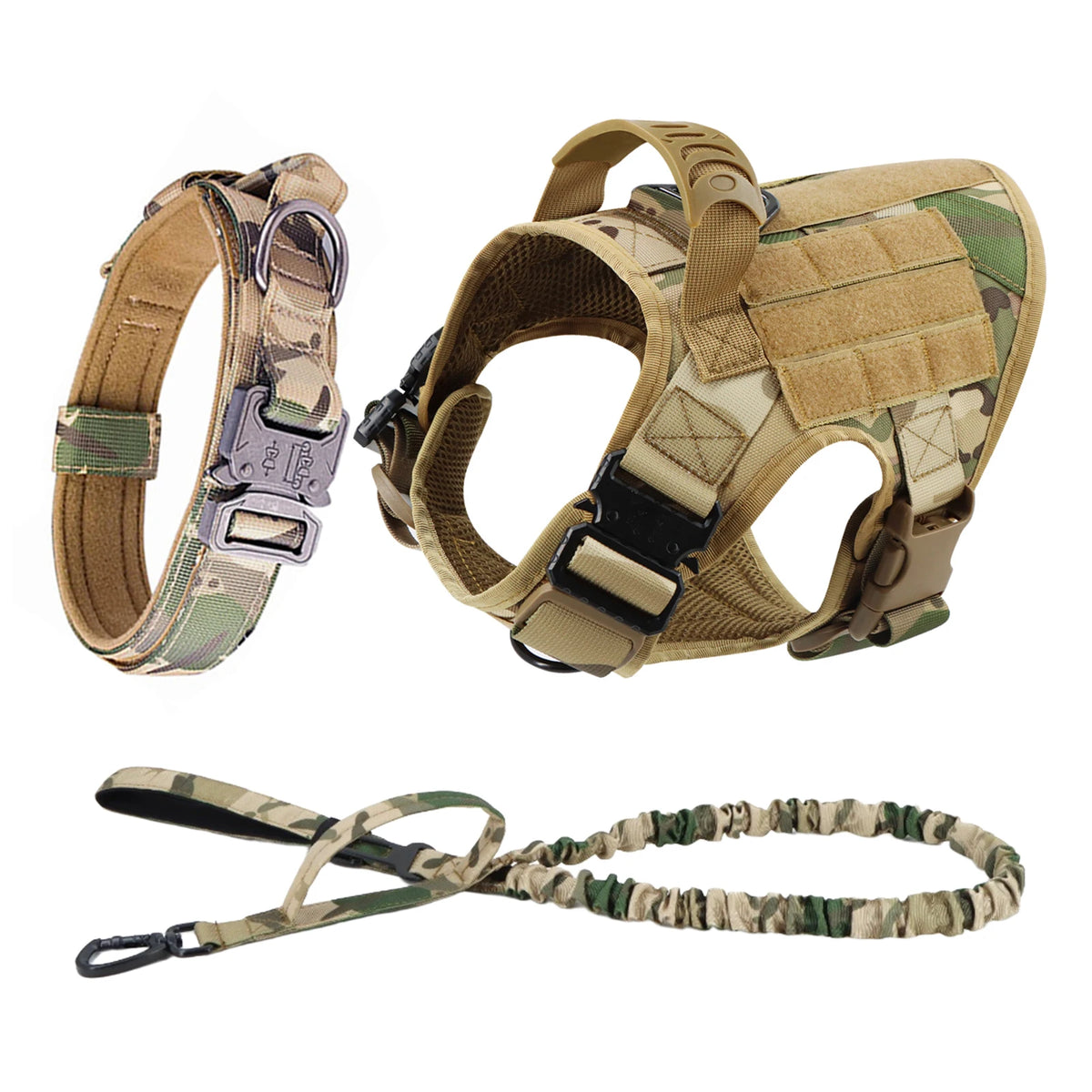 Dog Harness and Leash Set with Collar, Training and Walking Vest for Medium and Large Dogs