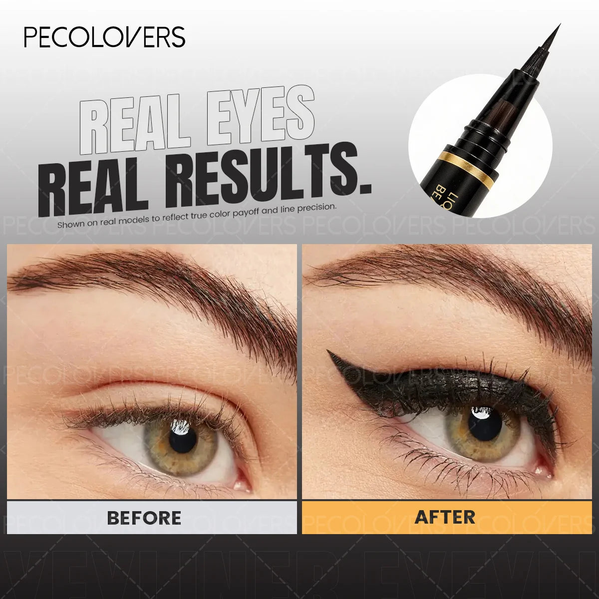 10PCS High-Pigment Black Liquid Eyeliner Kit,Precision Slim Tip Liquid Eye Liner,Fast Drying Transfer-Resistant Formula,No Skipping No Bleeding,Durable All-Day Wear,Suitable for Beginners & Professional Makeup