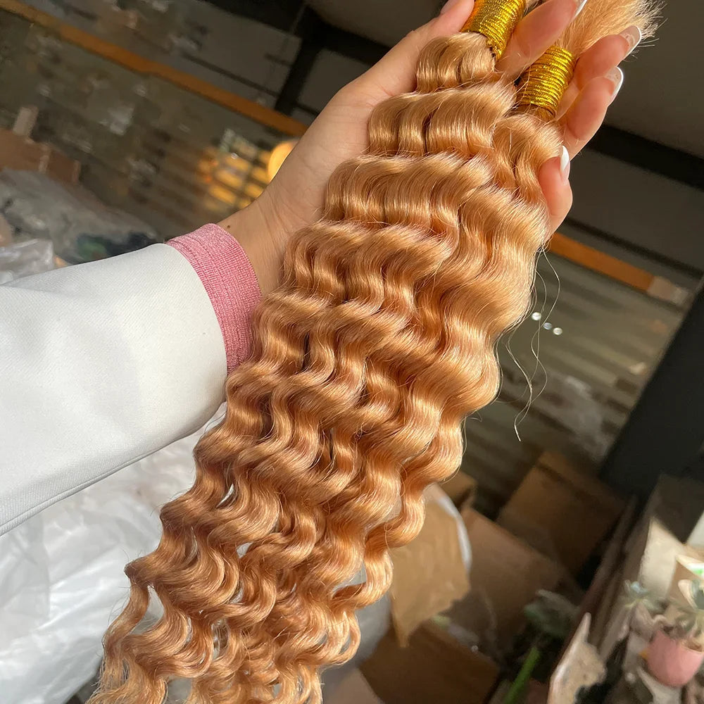 Deep Wave Human Braiding Hair for Boho Braids, 14"