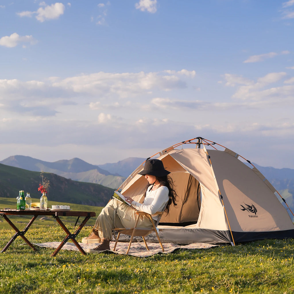 Pakicetus Instant Setup Pop-Up Tent, Waterproof Sun & Rain Protection for Camping Beach Fishing