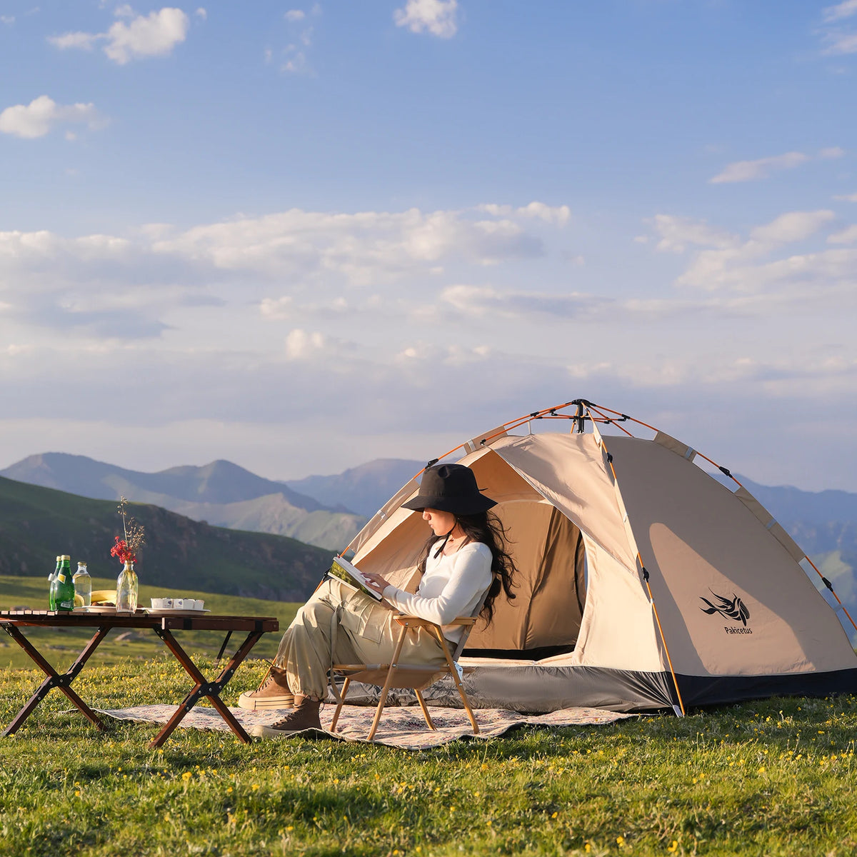 Pakicetus Instant Setup Pop-Up Tent, Waterproof Sun & Rain Protection for Camping Beach Fishing