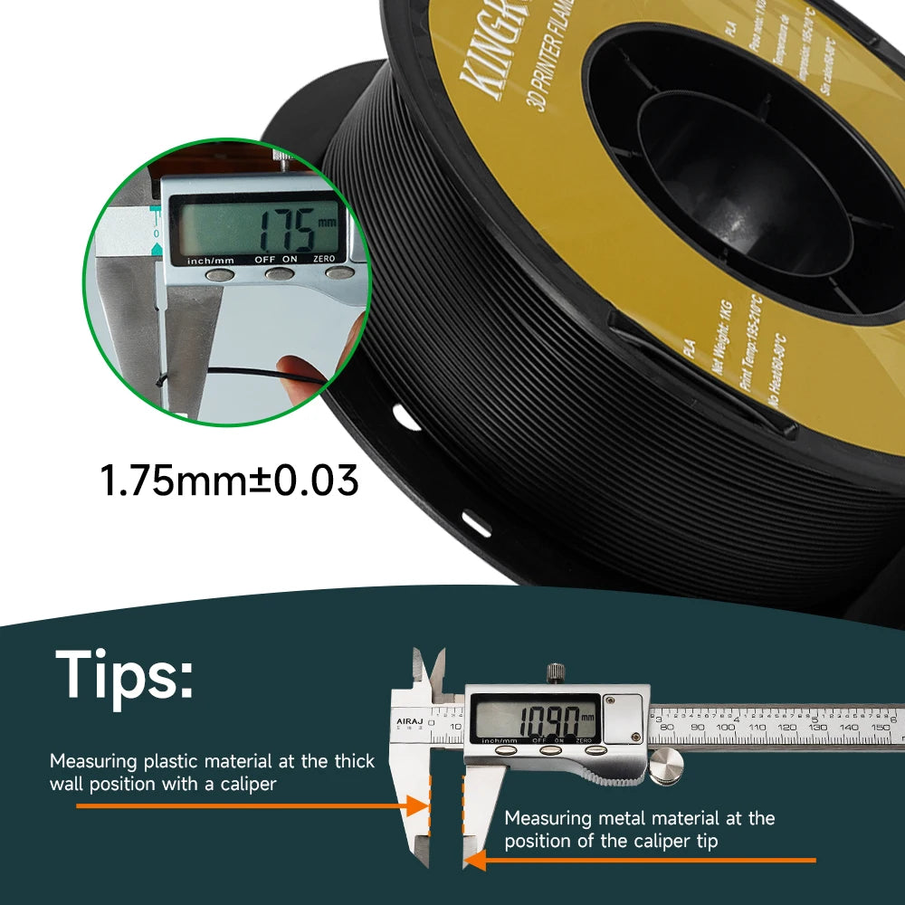 KINGROON PLA/ABS/PETG Filament Bundle, 10kg