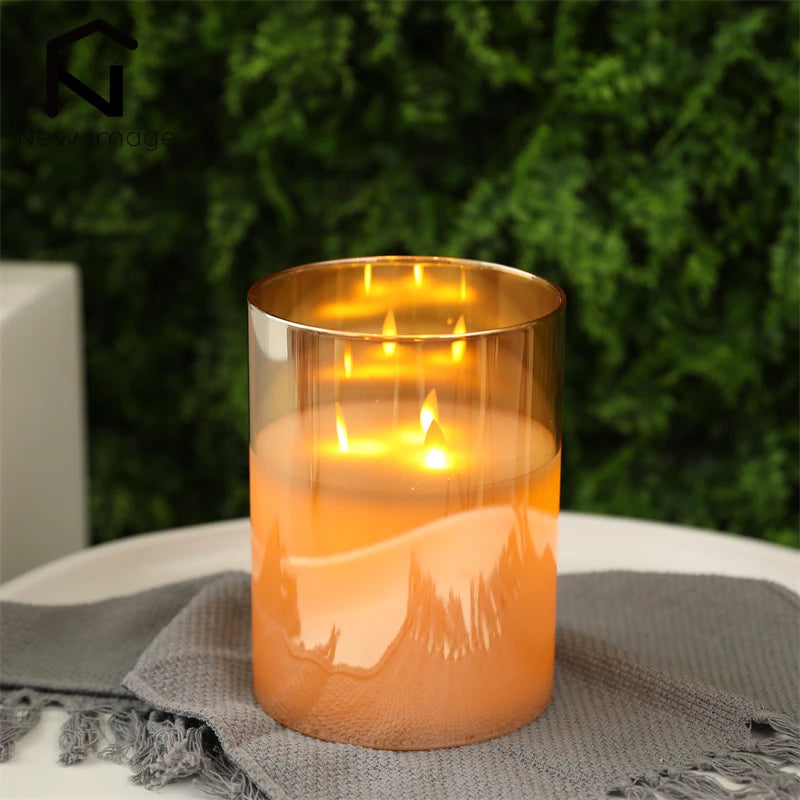 Halloween Flameless Flickering LED Candles, Battery Operated