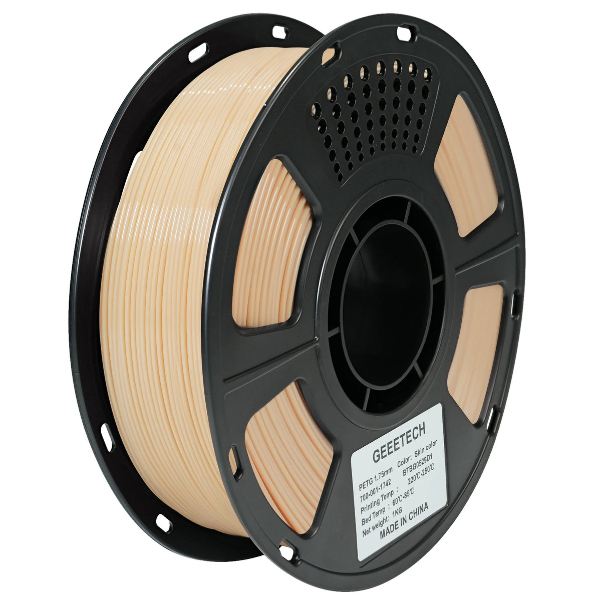 GEEETECH PETG Filament 1KG 1.75mm ±0.03mm For 3D Printer, 1KG (2.2LBS) , Vacuum Packing, Tangle-Free