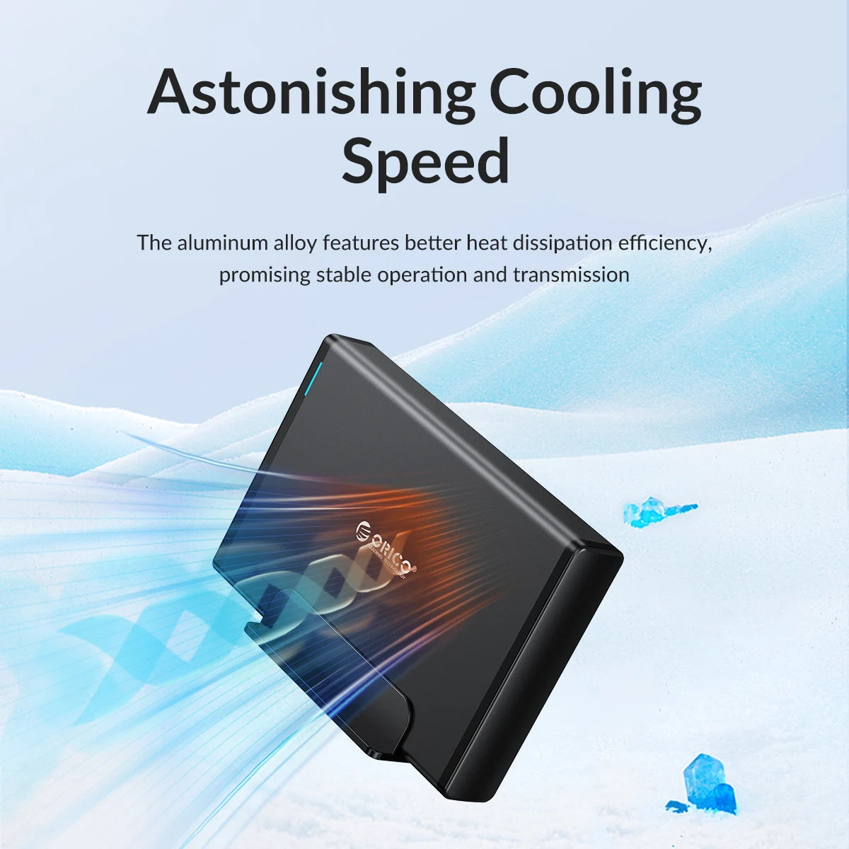 ORICO 3.5 inch Hard Drive Enclosure, USB-C and USB 3.0 SATA External HDD Case