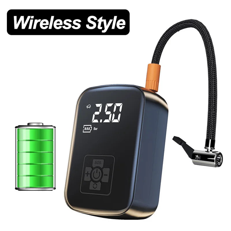 Portable 12V Cordless Tire Inflator, 150 PSI