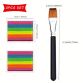 Rainbow Face and Body Paint Set-2pcs Split Cake Face Paint with Brush,Rainbow Face Painting Kit for Halloween Cosplay Art SFX