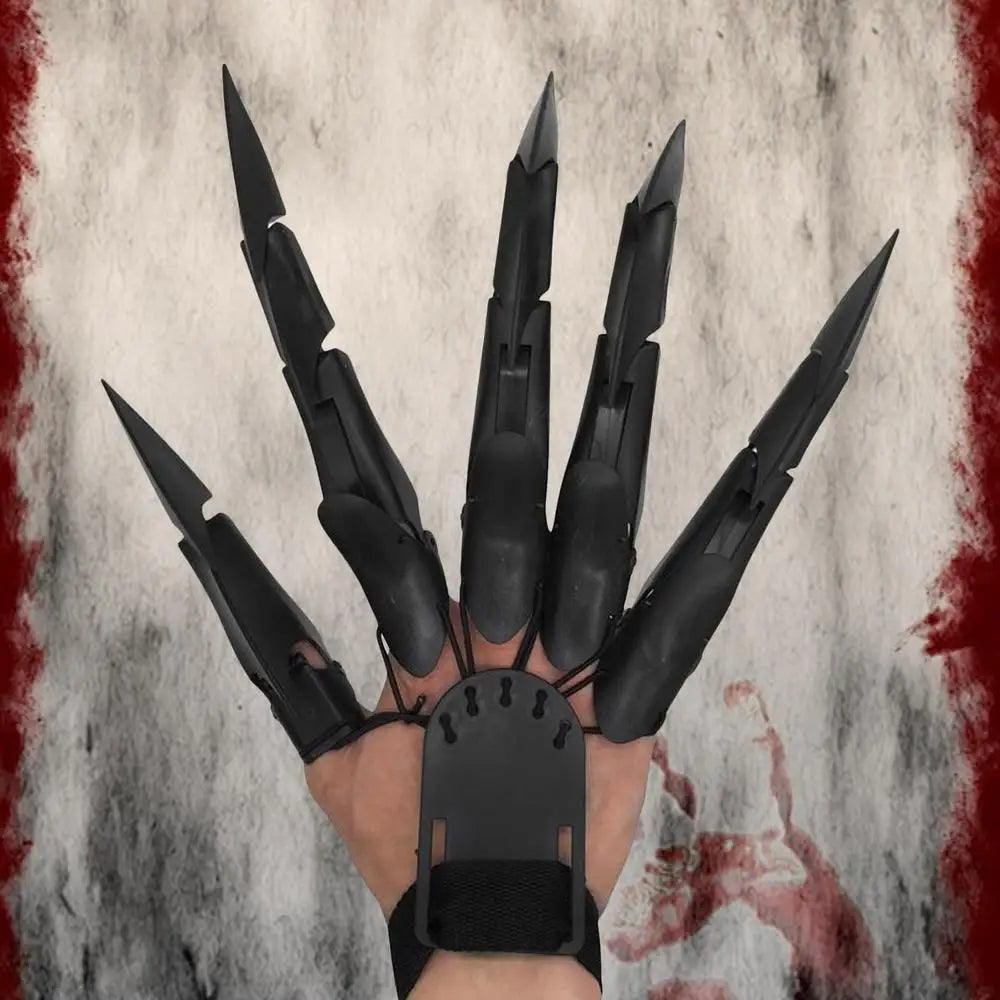 Halloween Articulated Skeleton Finger Extensions, 3D Printed Claws