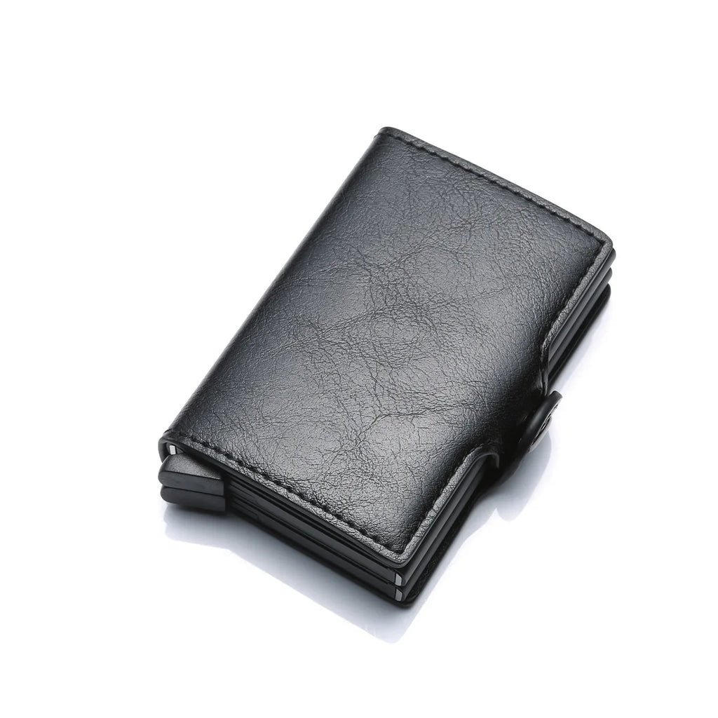 RFID Blocking Carbon Fiber Slim Card Wallet for Men, 14 Card Holder Minimalist Wallet