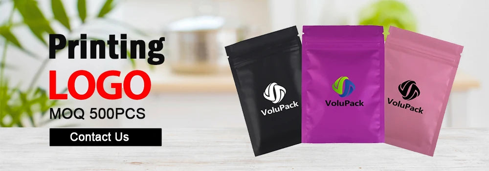 Aluminum Foil Mylar Bag, Small Heat Seal, Individual Coffee Powder Sampling Packaging, Vacuum Pouch, 200 Pcs