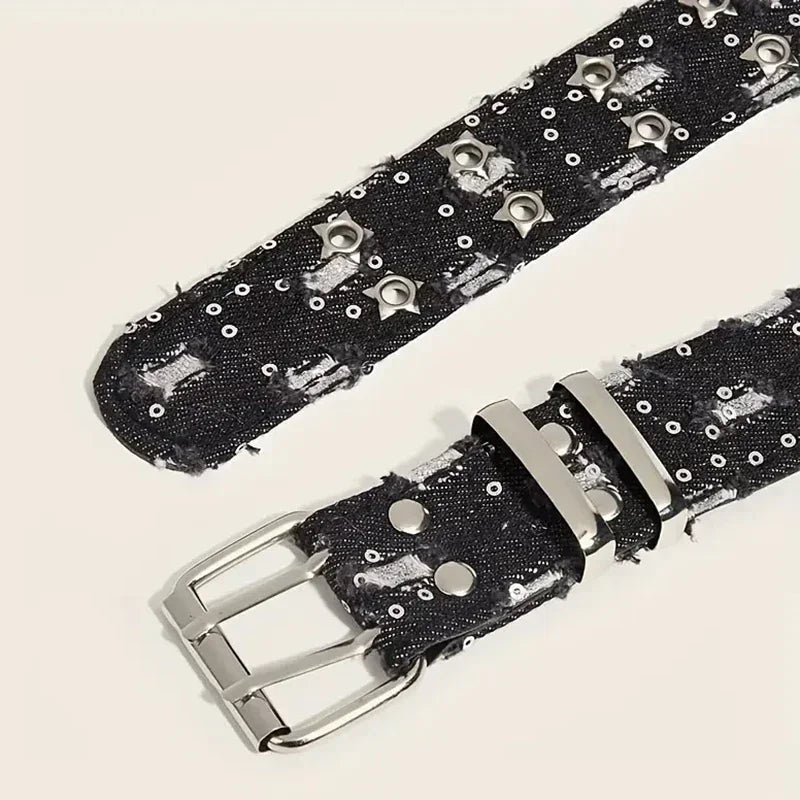 Y2K Star Hollow Punk Belt