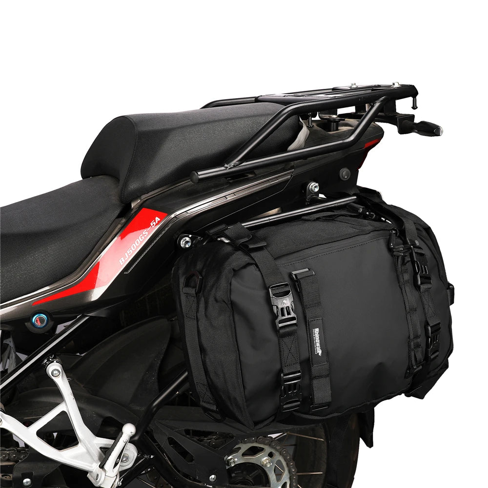 Rhinowalk Motorcycle Rear Seat Bag 10L 20L 30L Waterproof Luggage Pack Motocross Multi-Function Bumper Modification Bale