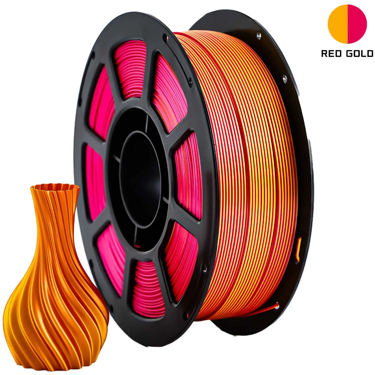 ADLAYER Silk PLA 3D Printer Filament 1.75mm, 1kg (2.2lb) Spool, Smooth Silky Finish, Dimensional Accuracy +/- 0.02mm