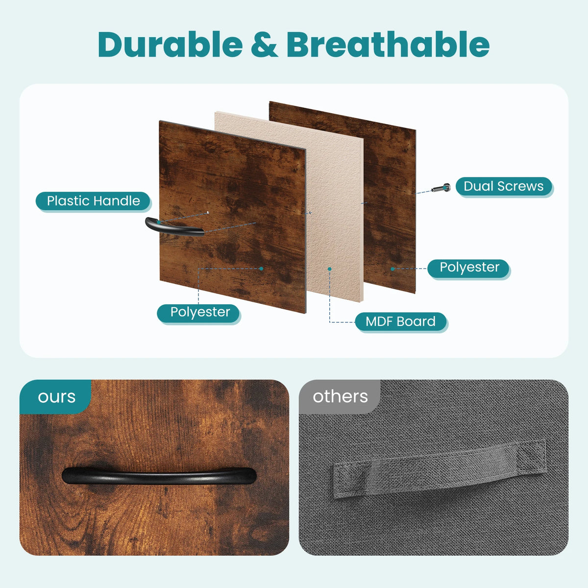 7-Drawer Fabric Dresser for Bedroom