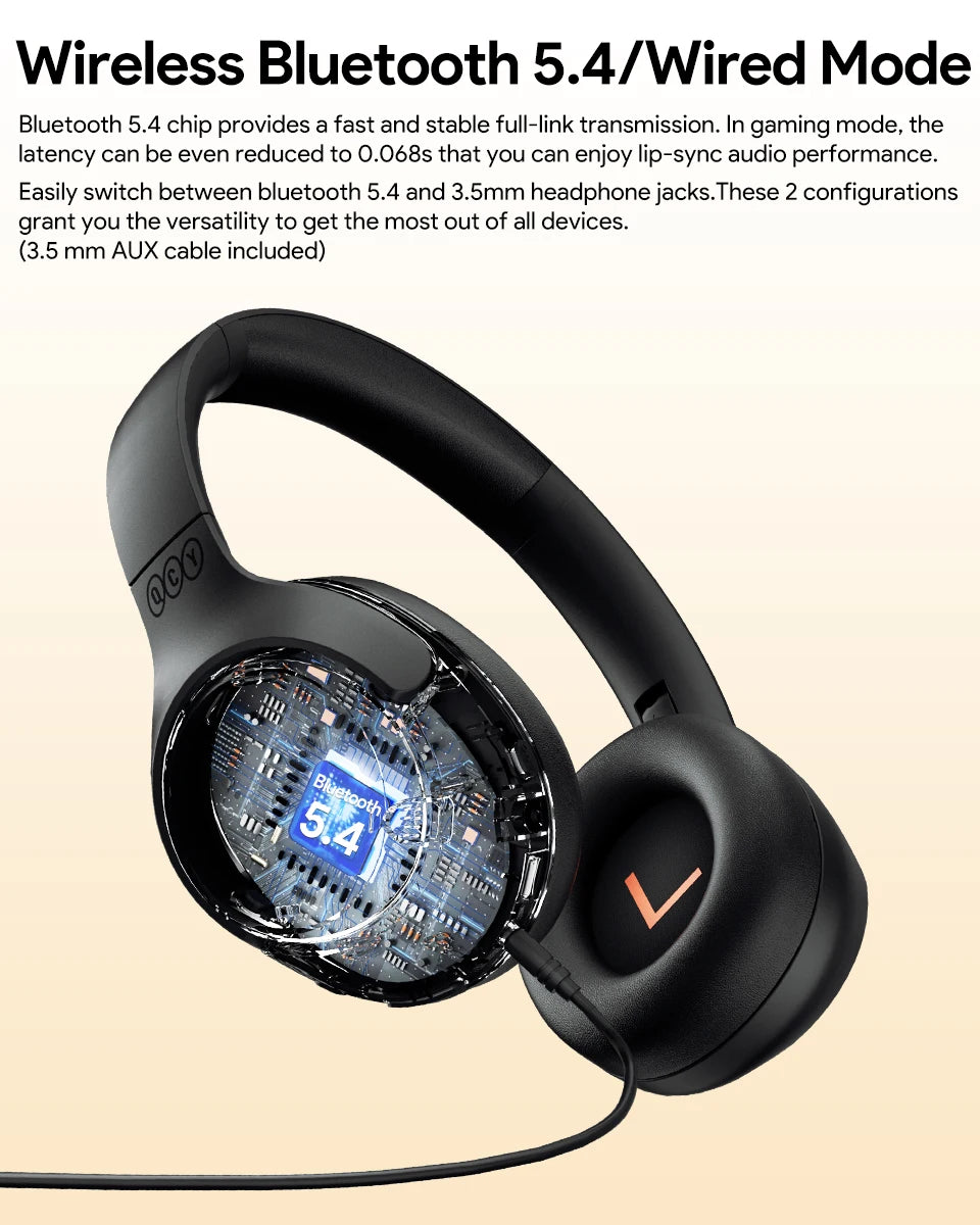 QCY H3 ANC Over-Ear Wireless Headphones