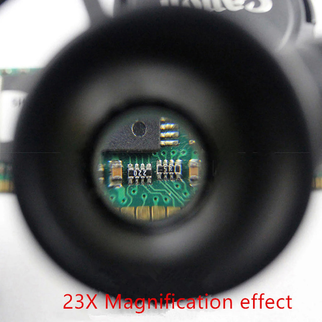 LED Head Magnifier Glasses, 8X–23X