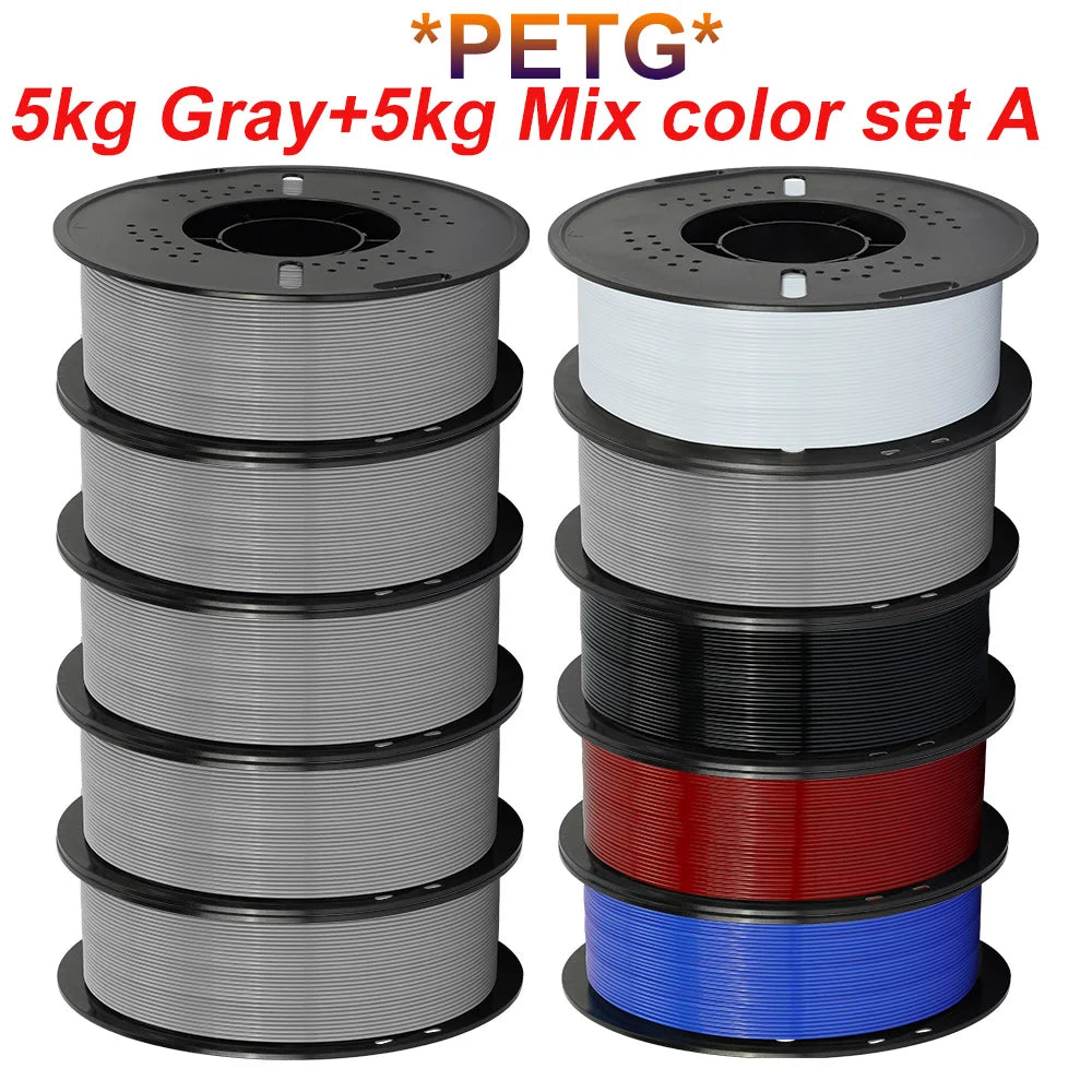 KINGROON PLA & PETG Filament Bundle, 10kg