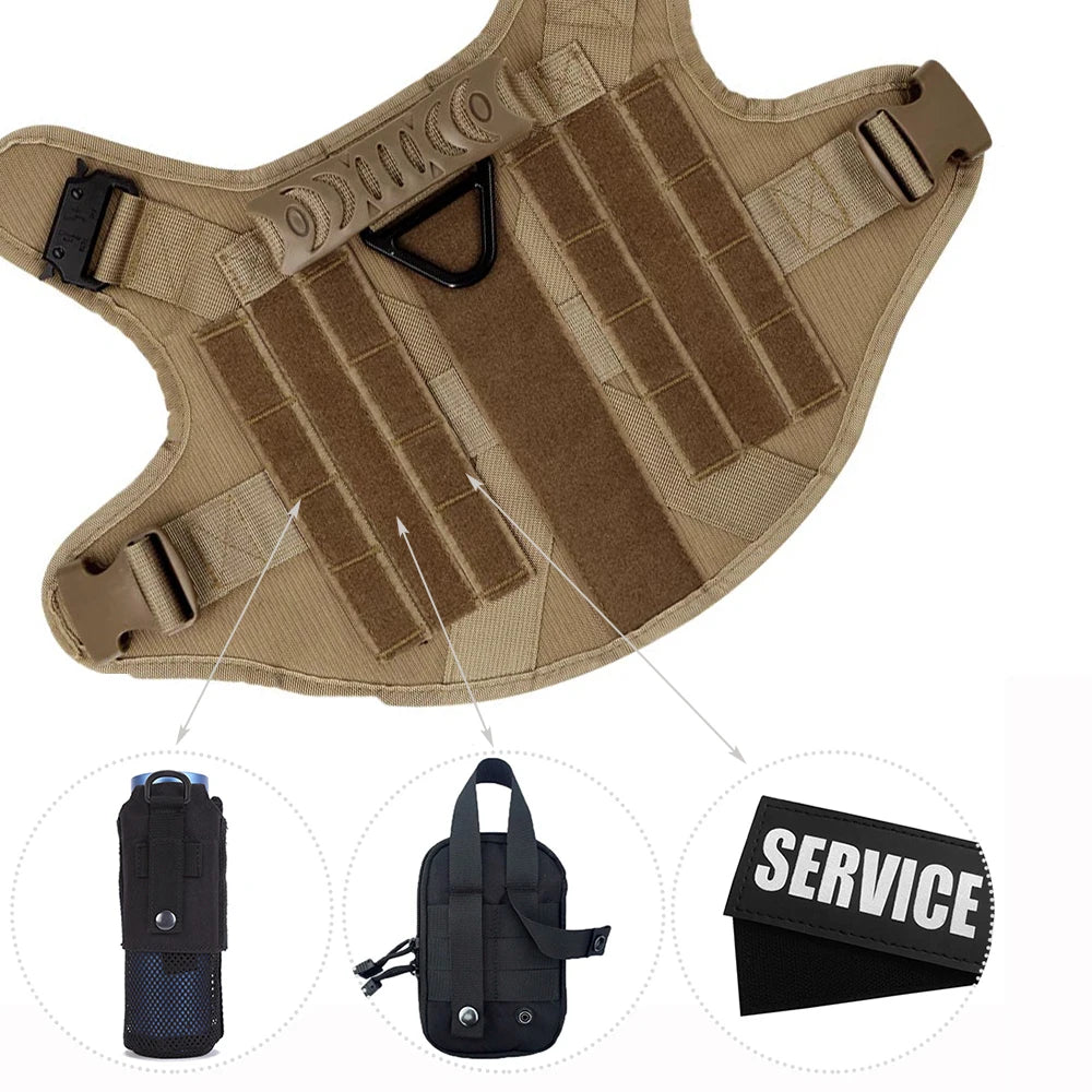 Dog Harness and Leash Set with Collar, Training and Walking Vest for Medium and Large Dogs