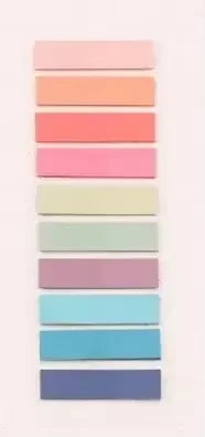 Aesthetic Morandi Sticky Page Markers, Index Tabs for Book Annotating, Self-Adhesive File Labels for School Office